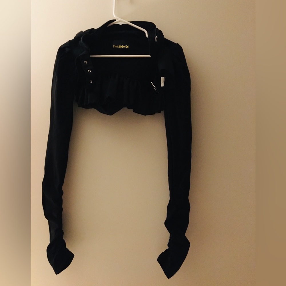 Black Gothic With Big Hoodie Jacket